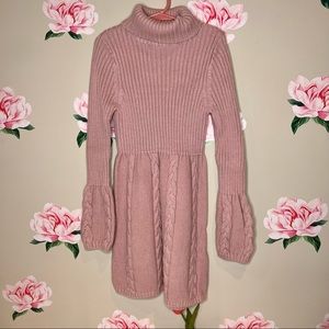 Lulurain Sweater Dress in Pink C-29